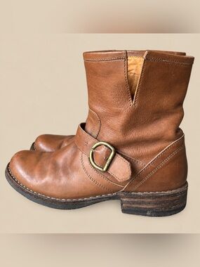 Fiorentini & Baker Chestnut Leather Moto Boot 37